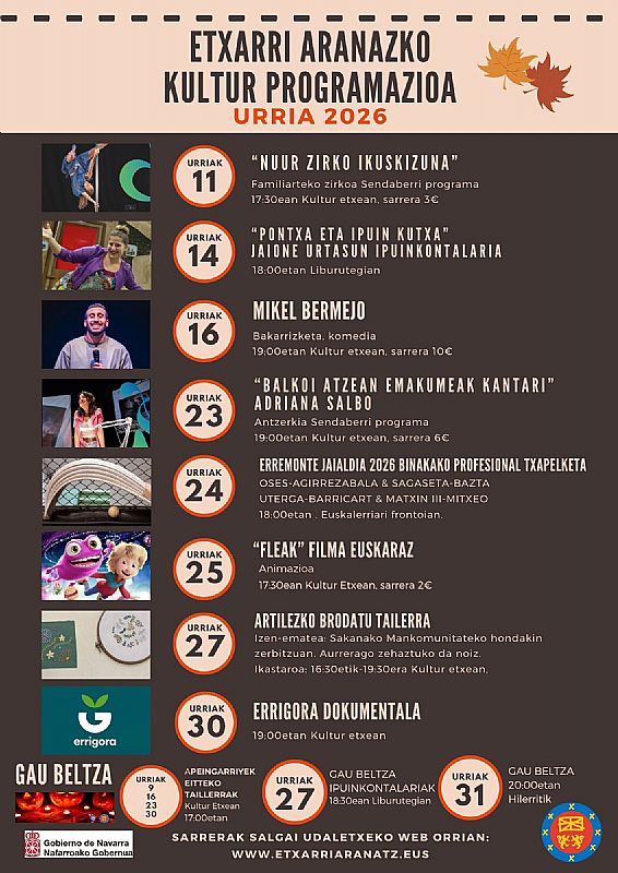 URRIKO KIROL ETA KULTUR PROGRAMAZIOA