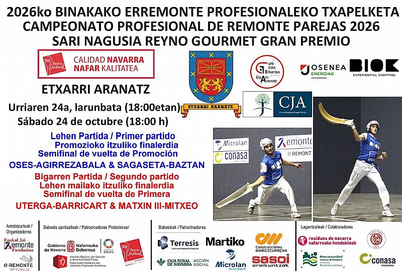 CAMPEONATO PROFESIONAL DE REMONTE PAREJAS 2026