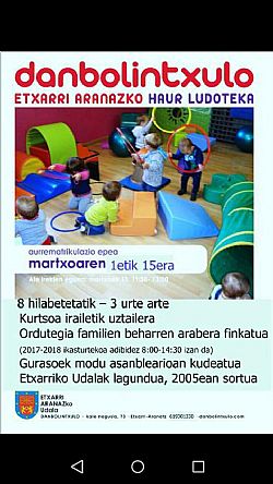 DANBOLINTXULO ETXARRI ARANAZKO HAUR LUDOTEKA