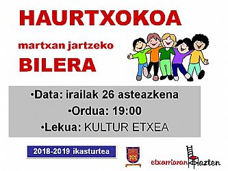 HAURTXOKOA 2018-2019